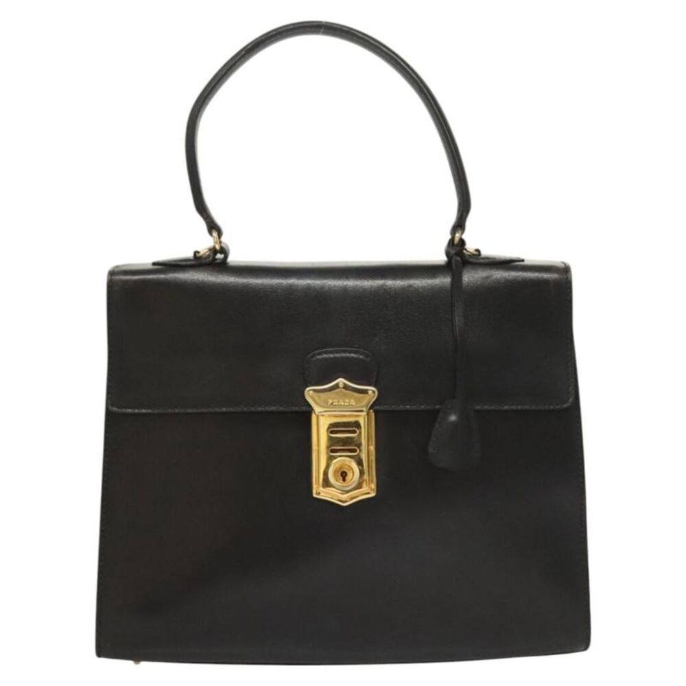 Prada Black Leather Handbag (Pre-Owned) - Picture 16 of 16